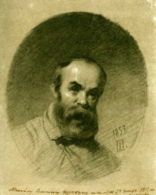 Тарас Шевченко. Автопортрет 1857 року.